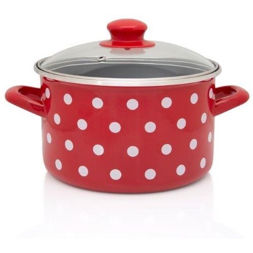 Metalac posuda duboka dekor red dots 20cm / 4,00lit slika 1