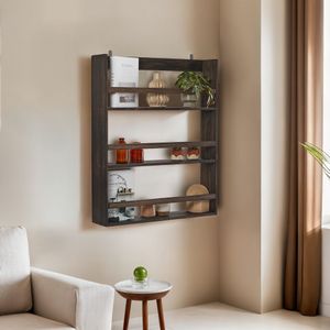 Polica za zid "Cm-067-A" - boja: Crna