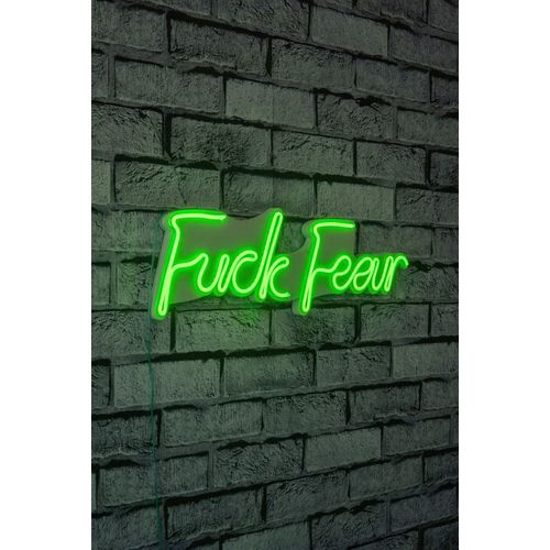 Wallity Ukrasna plastična LED rasvjeta, Fuck Fear - Green slika 1