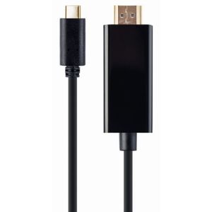 A-CM-HDMIM-01 Gembird USB-C male to HDMI-male adapter, 4K 30Hz, 2 m, black