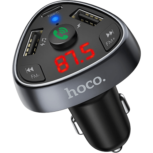 hoco. FM modulator, Bluetooth, 12/24 V, 2 x USB, 1 x type C - E51 Road treasure slika 3