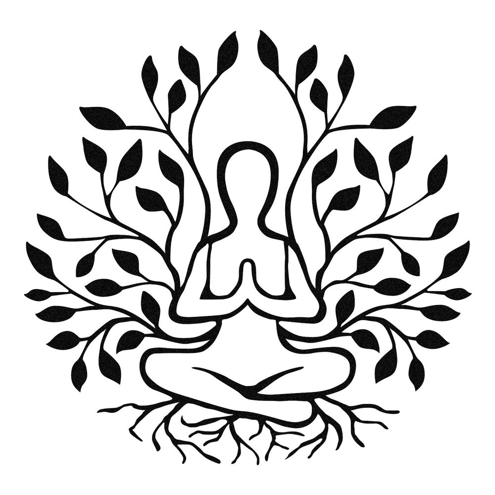 Dekorativni Metalni Zidni Ukras - Yoga Black slika 5