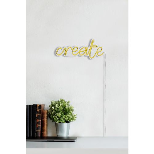 Wallity Ukrasna plastična LED rasvjeta, Create - Yellow slika 13