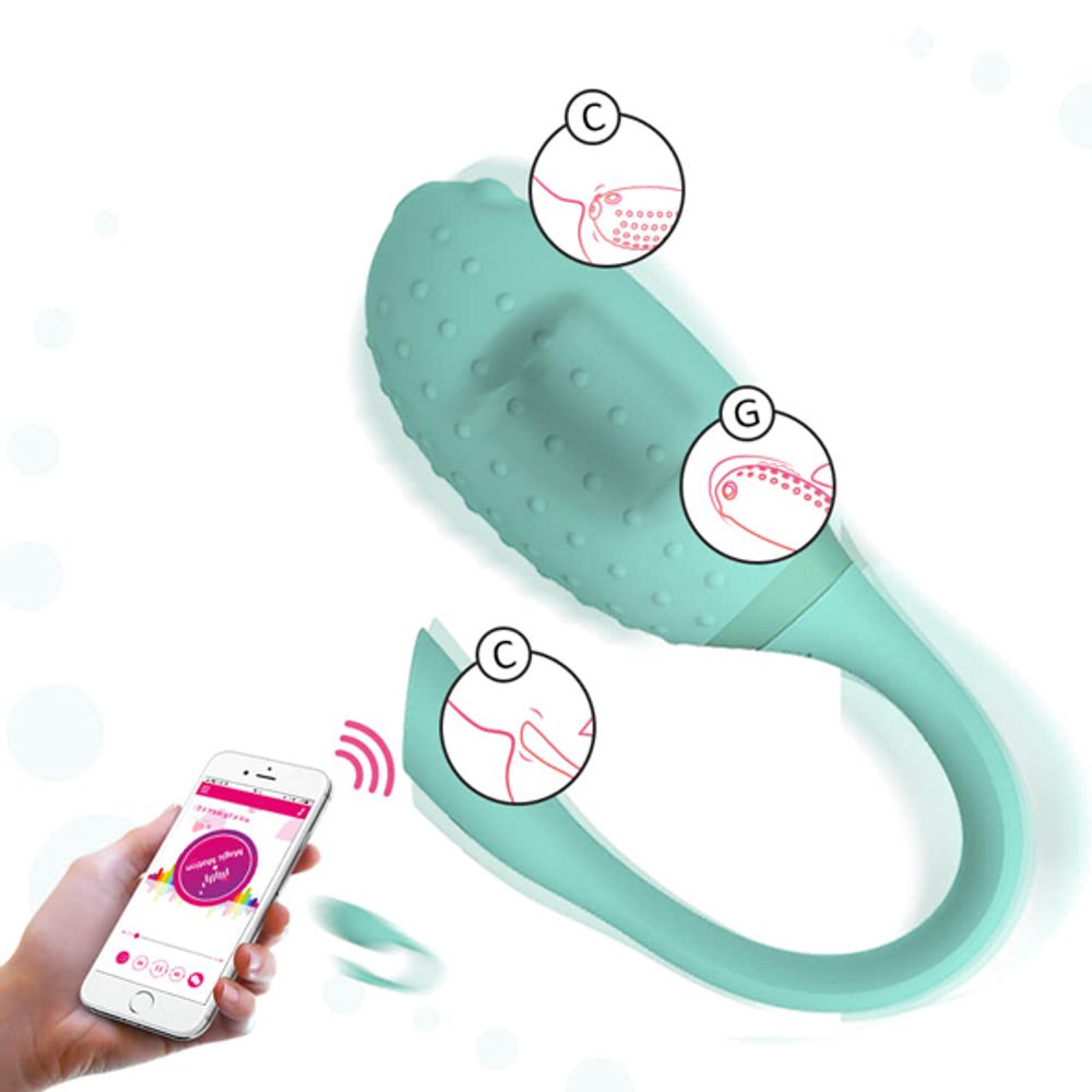 Vibrator G-točke Magic Motion - Fugu Smart Wearable, zeleni slika 12