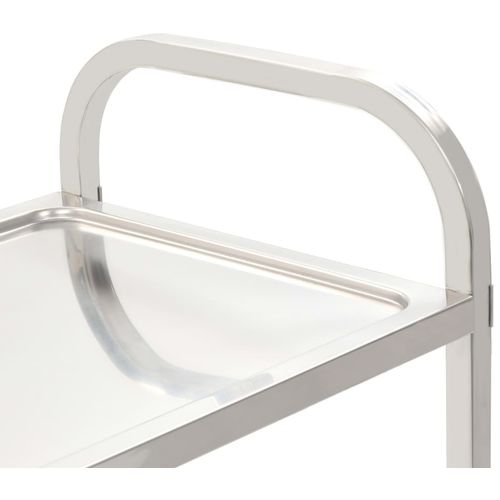 Kuhinjska kolica s 3 razine od nehrđajućeg čelika 95x45x83,5 cm slika 4