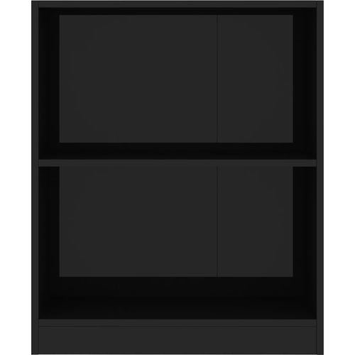 Polica za knjige sjajna crna 60x24x74,5 cm konstruirano drvo slika 15
