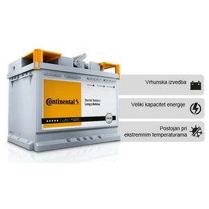 AKUMULATOR CONTINENTAL STARTER 60AH 580EN
