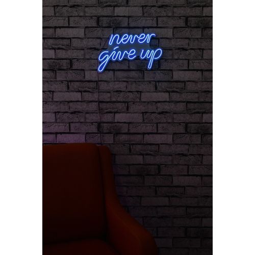 Wallity Ukrasna plastična LED rasvjeta, Never Give Up - Blue slika 12