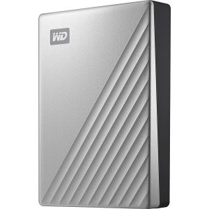 Western Digital WDBFTM0040BSL-WESN WD My Passport Ultra 4TB, USB3.2 Gen 1 Type-C (5Gbps), Silver [External HDD]