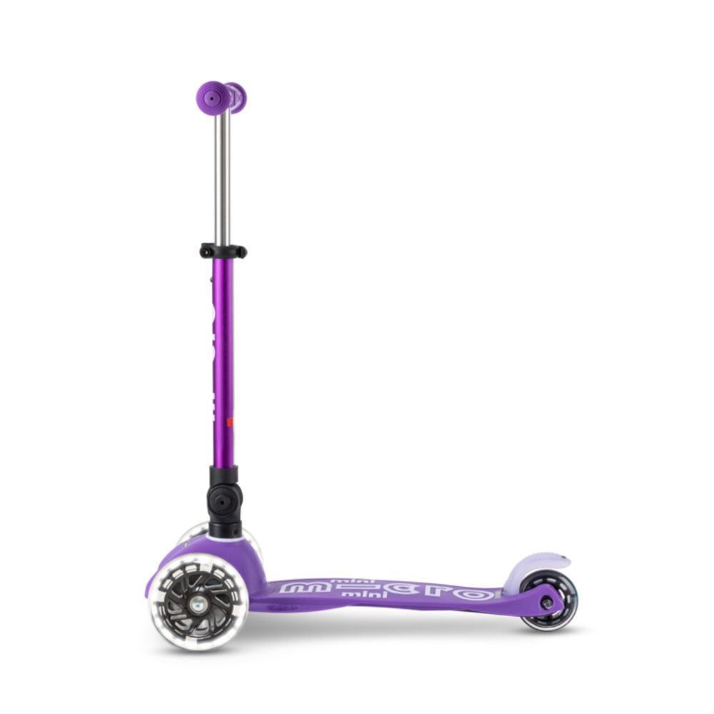 Micro Romobil Mini Deluxe Sklopivi LED, Ljubičasti slika 4
