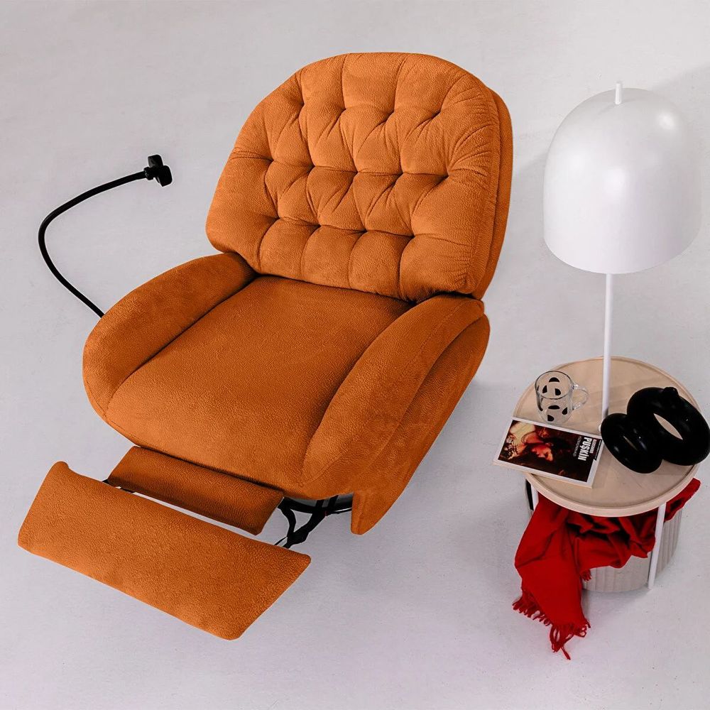Električni Relax Fotelja Dream - boja: crvena pločica slika 4