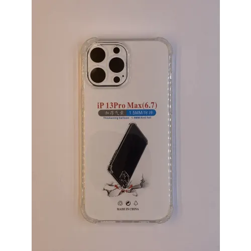 Maska za iPhone 13 Pro Max transparent sa ojačanim ivicama slika 1