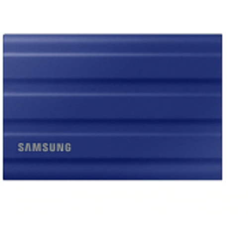 SAMSUNG T7 Shield Ext SSD 1000 GB USB-C plavi 1050/1000 MB/s 3 godine, uključeni USB kablovi tipa C-to-C i tipa C-to-A, robusna pohrana sa IP65 otpornošću na prašinu i vodu i do 3 -metar otporan na pad slika 1