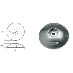 Cink anoda fp-05 fi50x12x8mm