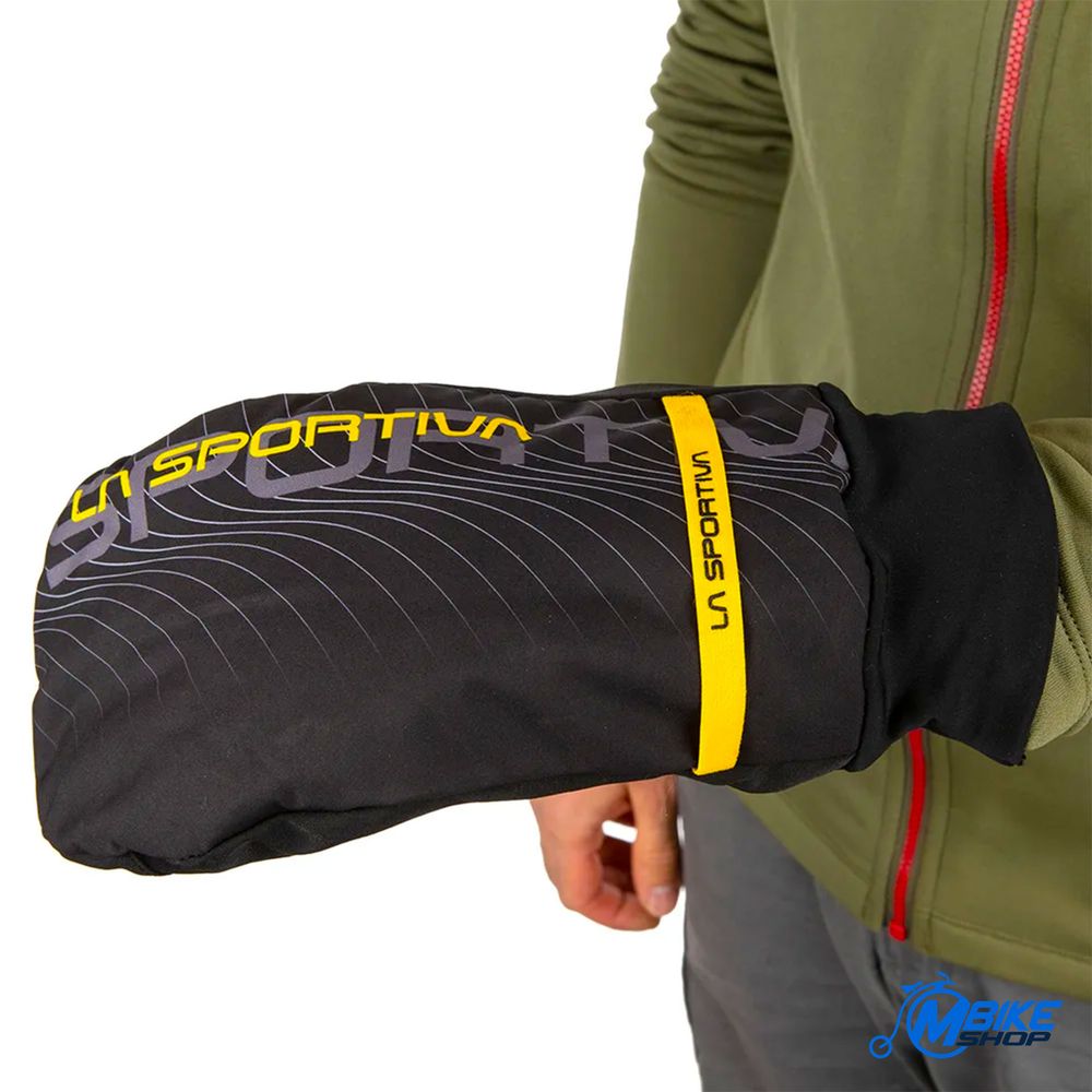 La Sportiva Muške rukavice za skijanje Race Eco, Black/Yellow slika 3