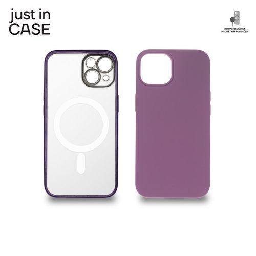 2u1 Extra case MAG MIX PLUS paket LjUBIČASTI za iPhone 14 slika 1