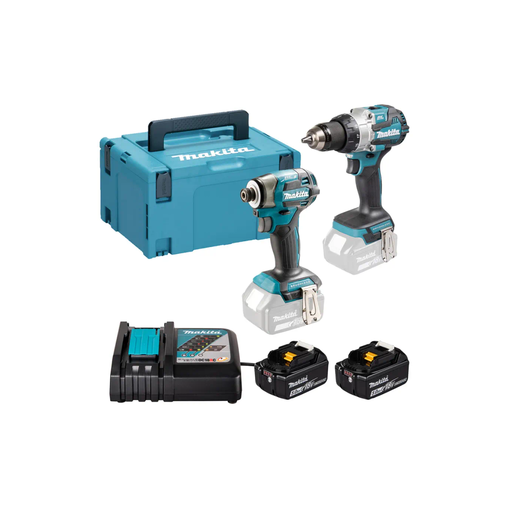 Makita - Akumulatorski set LXT bušilica, udarni odvijač u koferu DLX2528TJ slika 1