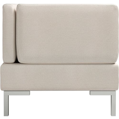 3-dijelni set sofa od tkanine krem slika 5