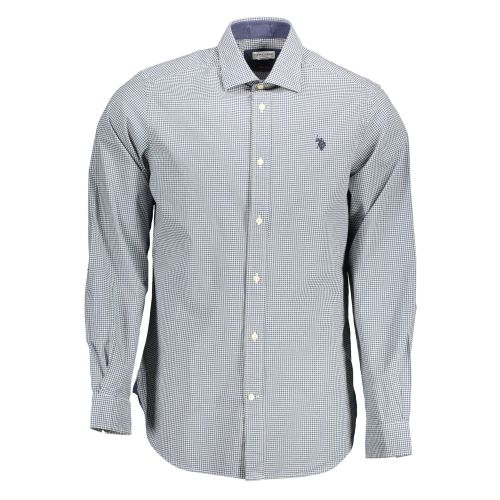 US POLO SHIRT LONG SLEEVE MAN LIGHT BLUE slika 1