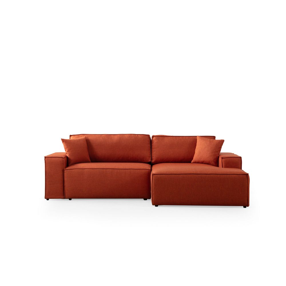 Pırlo Kutni Sofa na Razvlačenje - Narandžasti slika 4