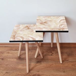 Nesting stolovi 2Shp173 - (2 komada) - boje: bež, bijela