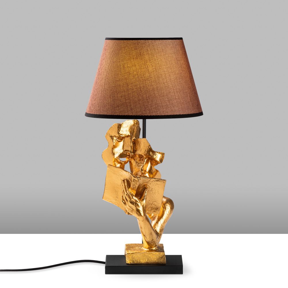 FIGURA-15292 Zlatno-Smeđa Stočna Lampa slika 5
