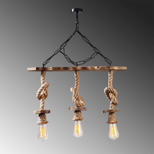 Erebos - 111-AV BlackWooden Chandelier slika 5