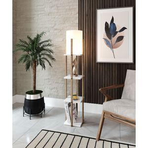 Opviq Nora - White White Floor Lamp