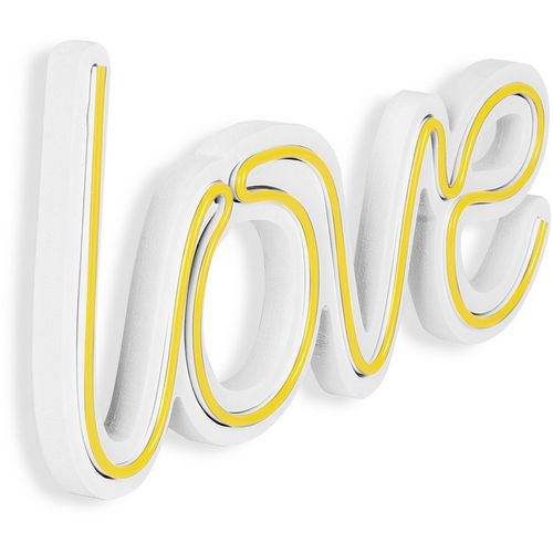 Wallity Ukrasna plastična LED rasvjeta, Love - Yellow slika 7
