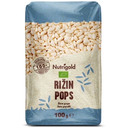 Nutrigold Rižin pops - Organski 100g  slika 1