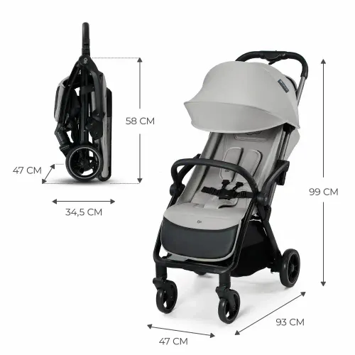 Kinderkraft Sportska kolica Apino, Dove Grey slika 7