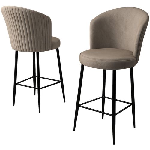 Fora - Cappuccino, Black Cappuccino
Black Bar Stool Set (2 Pieces) slika 3