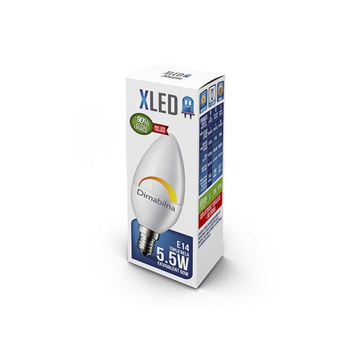 XLED E14 5.5W Dimmable LED Sijalica 3000K,220V,470Lm,prekidač sa potenciometrom slika 1