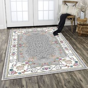 ELS1800 - YENİ - Grey Multicolor Hall Carpet (80 x 150)