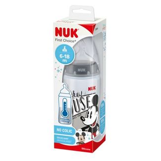 NUK plastična bočica First Choice + s  pokazivačem temperature mickey 300 ml 10741019