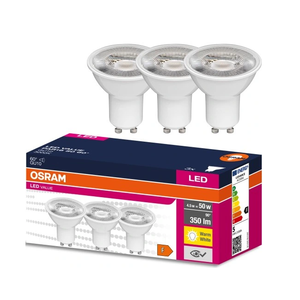 Osram led sijalica 4,5W 3000k GU10 3kom plasticna