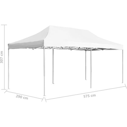Profesionalni sklopivi šator za zabave 6 x 3 m bijeli slika 39