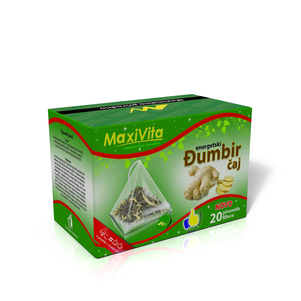 MAXIVITA ĐUMBIR ČAJ A 20 VREĆICA slika 1