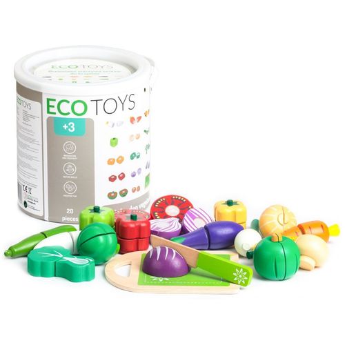 Eco Toys Set drvenog povrća slika 1