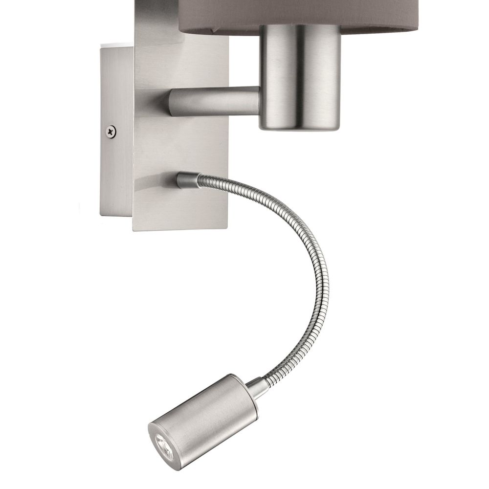 Eglo Pasteri Zidna Lampa - E27, LED 3,5W, Nikl-Mat, Antracit slika 3