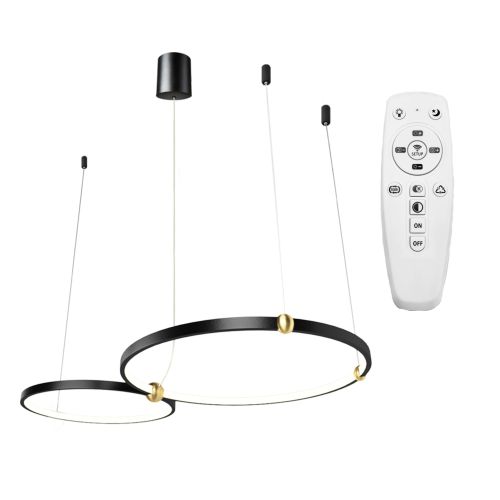 TOOLIGHT Led svjetiljka Black Ring + daljinski upravljač APP763-30-50 slika 6