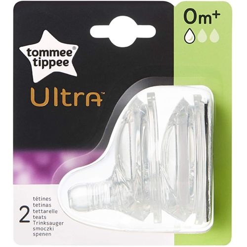 Tommee Tippee 2x cucla Ultra slow 0M slika 1