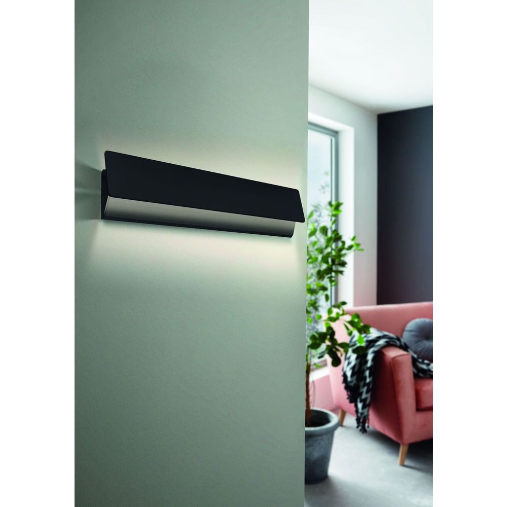 Eglo Zubialde Zidna LED Lampa, 12W, 1400lm, Crna/Aluminij/Čelik slika 2