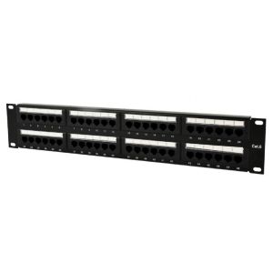 NPP-C648CM-001 Gembird Cat.6 48 port patch panel with rear cable management