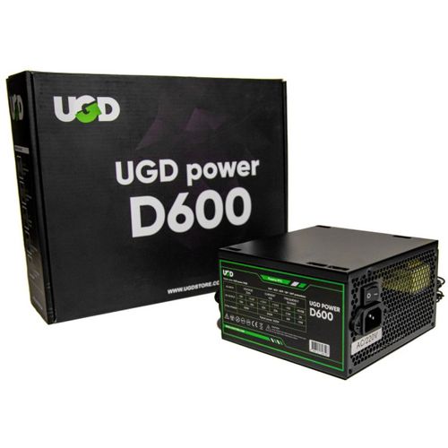 Napajanje D600 600W UGD Power 12cm FAN, 20+4pin, 4+4pin, 3xSATA, 1xIDE, 2x6+2pin Black slika 7