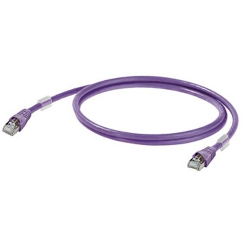 Weidmüller 1201270002 RJ45 mrežni kabel, Patch kabel cat 6a S/FTP 0.20 m magenta UL certificiran 1 St. slika 1
