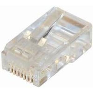 NaviaTec CAT5e unshielded RJ45 modular plug round cable 10pc