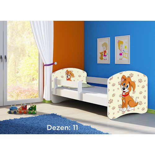 Deciji krevet ACMA II 140x70 + dusek 6 cm WHITE11 slika 1