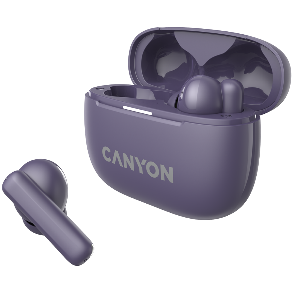 CANYON OnGo TWS-10 ANC+ENC Bežične Slušalice s Mikrofonom, Ljubičaste slika 3
