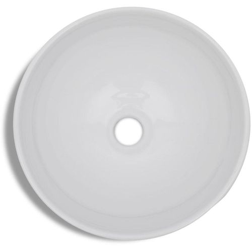 Keramički Umivaonik Bijeli Okrugli slika 3